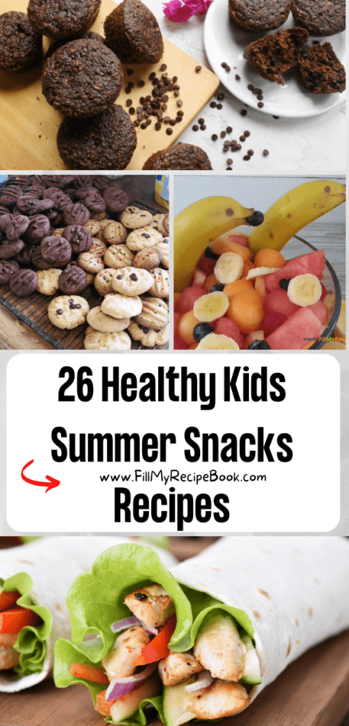 26 Healthy Kids Summer Snacks Recipes. In Summer kids and toddlers need to snack healthy, easy food ideas for home and road trips.