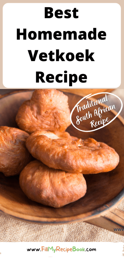 Best Homemade Vetkoek Recipe that is a traditional South African idea. Easy bread dough fried in oil, filled with fillings for a lunch meal.