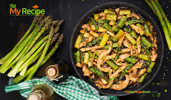 Easy Chicken Asparagus Stir fry summer recipe idea is a healthy and simple dish that is quick to put together for a meal with a savory sauce.