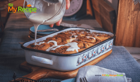 Easy Homemade Cinnamon Rolls recipe. How to bake these tasty homemade cinnamon rolls or buns with vanilla or coffee flavor icing.