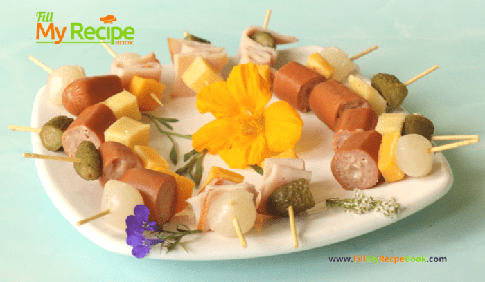 Easy Toothpick Vienna Cheese Appetizer recipe ideas for a no bake get togethers or party and family. A bite size cold finger food for snacks.