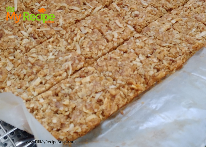 Bake The Best Oat Crunchies with coconut and honey squares as a snack. These oat crunchies keep well and are made in a large batch.