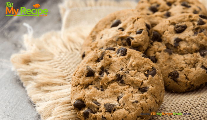 Chocolate Chip Oat Cookies recipe. A healthy biscuit that’s crispy on the outside and soft and chocolaty on the inside with a buttery taste.