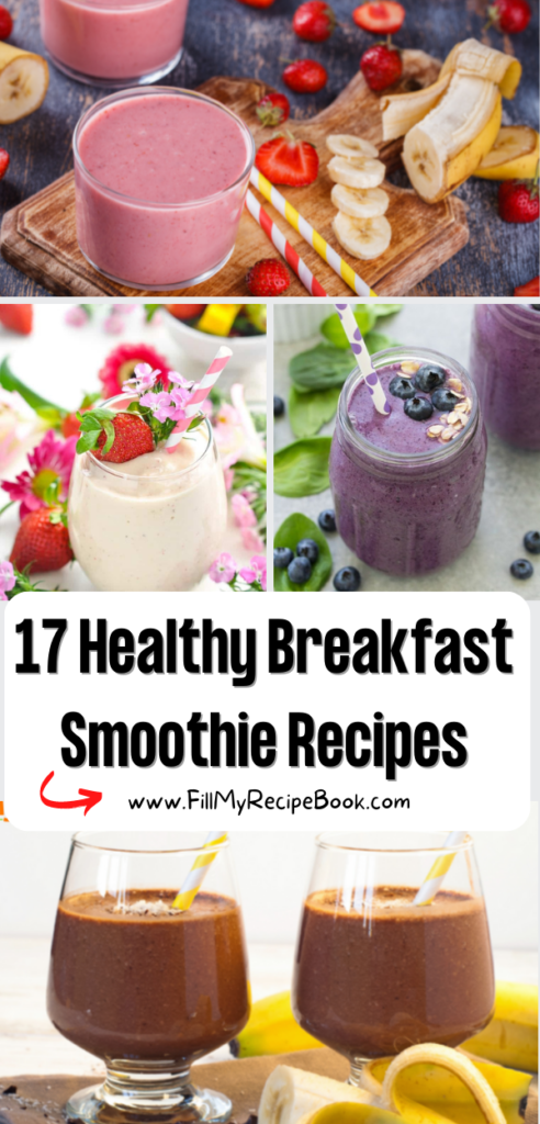 17 Healthy Breakfast Smoothie Recipes ideas. All you need is a smoothie with lots of good fruits and veggies, with healthy coconut water.