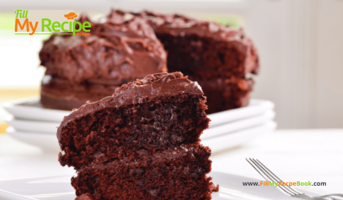 Bake a Perfect Chocolate Cake recipe idea. A flop proof easy moist chocolate cake to bake for the family and iced with chocolate icing.