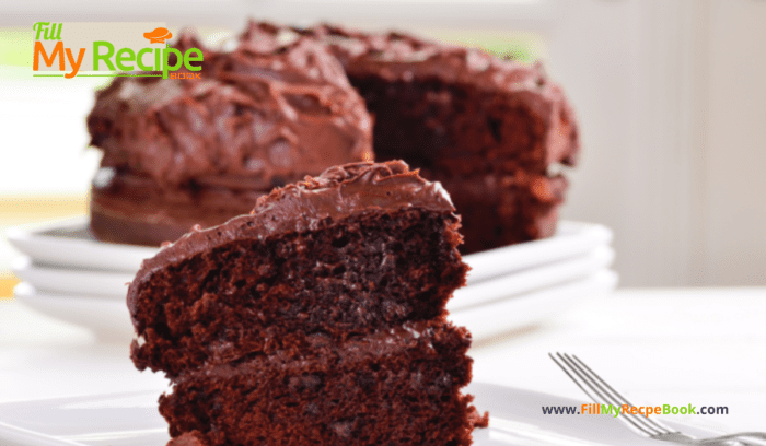 Bake a Perfect Chocolate Cake recipe idea. A flop proof easy moist chocolate cake to bake for the family and iced with chocolate icing.