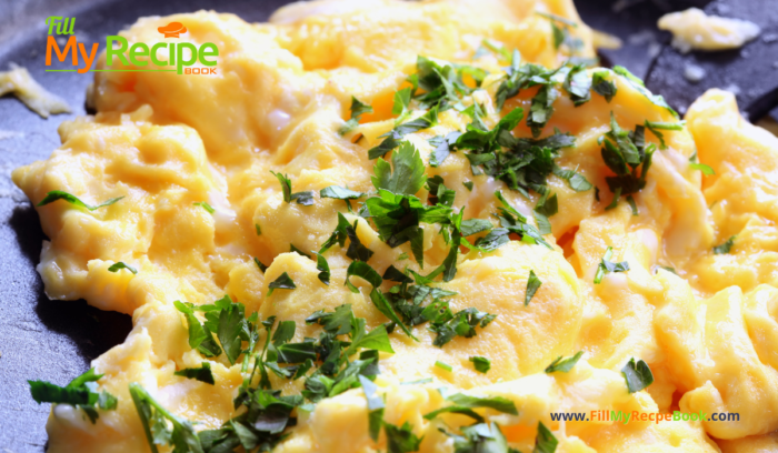 Make this Easy Scrambled Eggs on Toast recipe idea for a healthy filling breakfast. A versatile recipe to add vegetable, grated cheese.