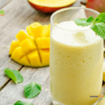 Healthy Gut Soothing Turmeric Smoothie recipe. The best fresh organic fruits and turmeric, for anti-inflammatory benefits and healings.