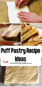 Puff Pastry Recipe Ideas. Homemade puff pastry ideas for flaky, rough, blitz and gluten free pastry dough recipes to make snacks and desserts.
