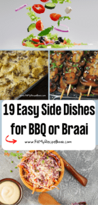 19 Easy Side Dishes for BBQ or Braai recipes ideas. Plate up these healthy cold or warm sides, for your meat dinners for summer cookouts.