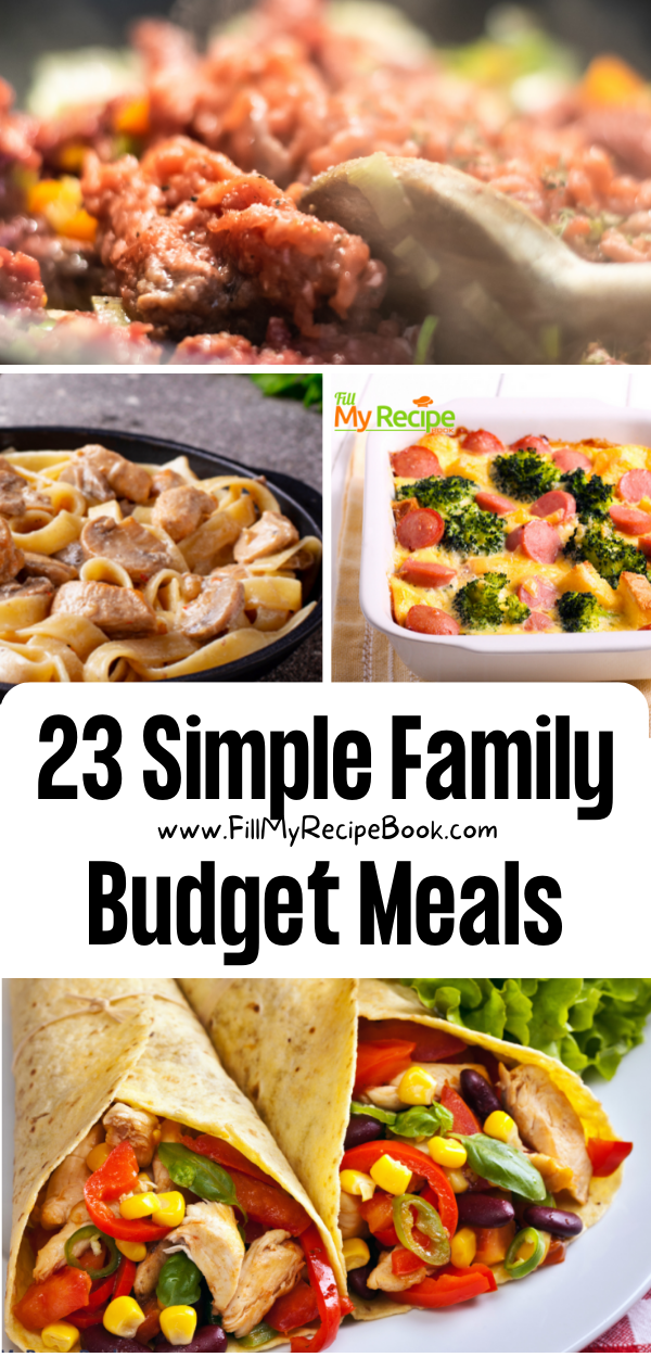 23-Simple-Family-Budget-Meals - Fill My Recipe Book