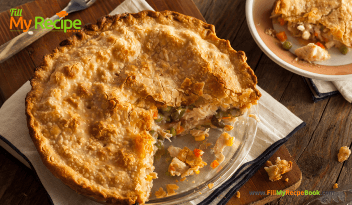 Creamy Chicken and Veggie Pie recipe. Easy hot puff pastry pie with left overs bakes the best homemade meal, loaded with cream mushroom sauce.

