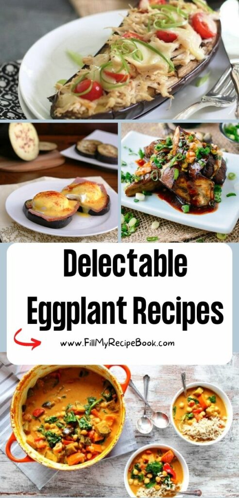 Delectable Eggplant Recipes ideas to create for an appetizer or meal. Easy healthy clean eating stuffed or curry eggplant ideas to try.