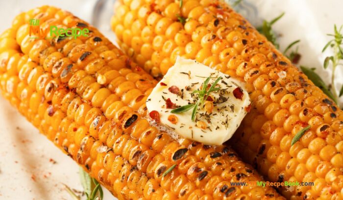 Grilled Corn on a Braai or Barbecue recipe idea for a side dish. Mielies is what the traditional South African call it eaten with butter.