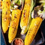 Grilled Corn on a Braai or Barbecue recipe idea for a side dish. Mielies is what the traditional South African call it eaten with butter.