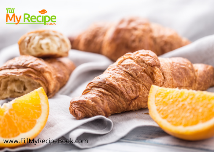 Homemade Tasty Croissant Recipe to make for a breakfast or snack that are so flaky and buttery and not a difficult recipe to make.