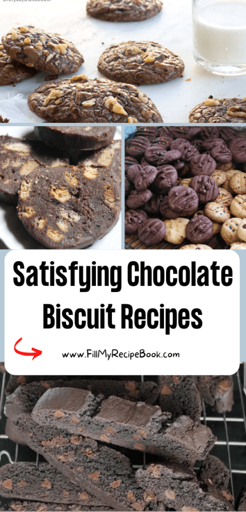 Satisfying Chocolate Biscuit Recipes. Death by chocolate cookies ideas to create, tasty filling of chocolate chips, a dessert or snack.