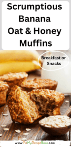 Scrumptious Banana Oat & Honey Muffins recipe that are sugar free and healthy. Muffin toppings with coconut oil, cinnamon are so delicious.