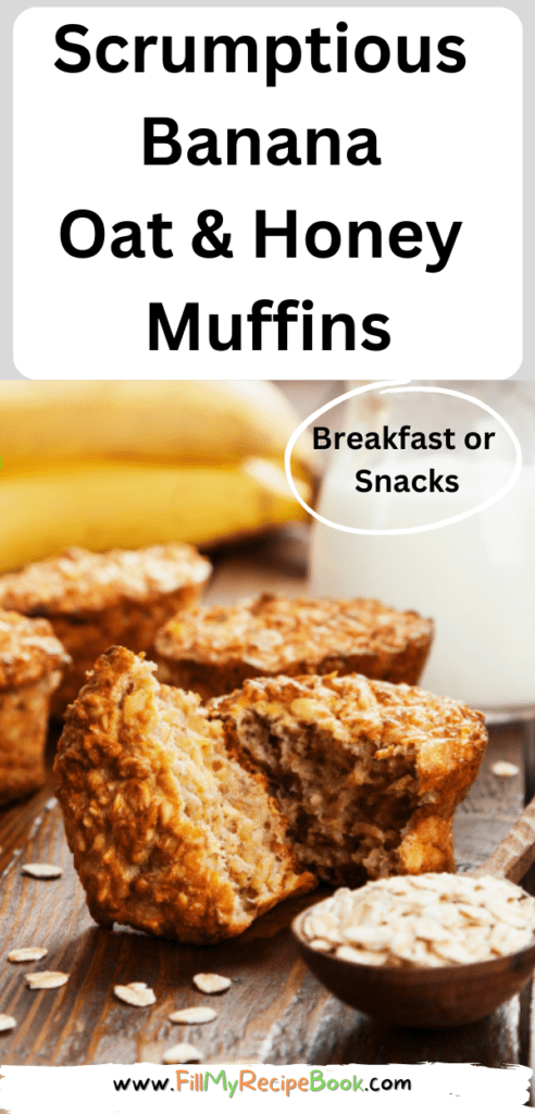 Scrumptious Banana Oat & Honey Muffins recipe that are sugar free and healthy. Muffin toppings with coconut oil, cinnamon are so delicious.