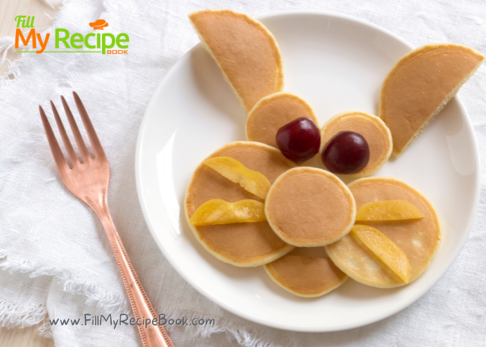 Quick Versatile Flapjacks are a South Africans recipe. A breakfast with honey topping or fruits of choice. Easy sugar free meal, snack idea. Make them into bunnies or other faces for kids.