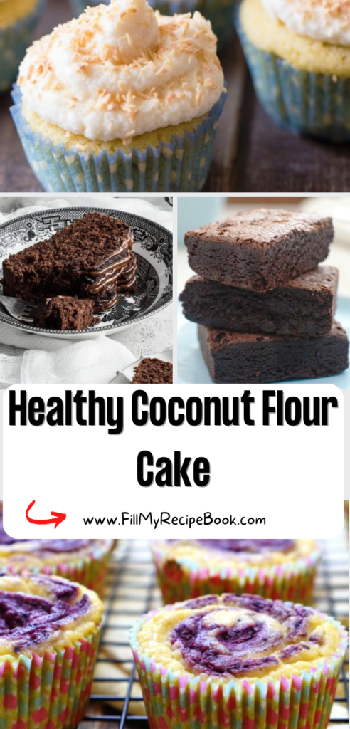 Healthy Coconut Flour Cake Recipes. How to make Coconut flour, easy gluten free ideas for oven bakes as well as diabetic friendly.