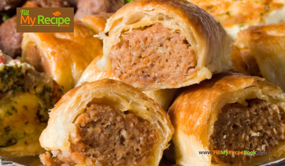 Mini Puff Pastry Sausage Rolls Recipe. Easy homemade oven baked sausage rolls, a meal or appetizer and even a snack with versatile fillings.