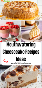 Mouthwatering Cheesecake Recipes ideas that are the best homemade desserts. Simple no bake Cheesecakes parfaits with berries in a glass.