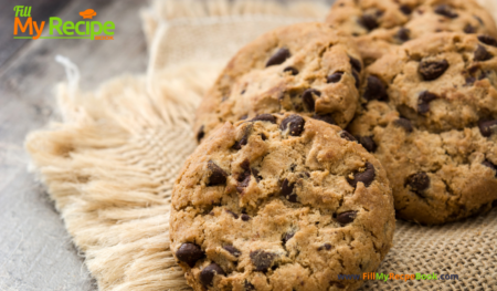 Chocolate Chip Oat Cookies recipe. A healthy biscuit that’s crispy on the outside and soft and chocolaty on the inside with a buttery taste.