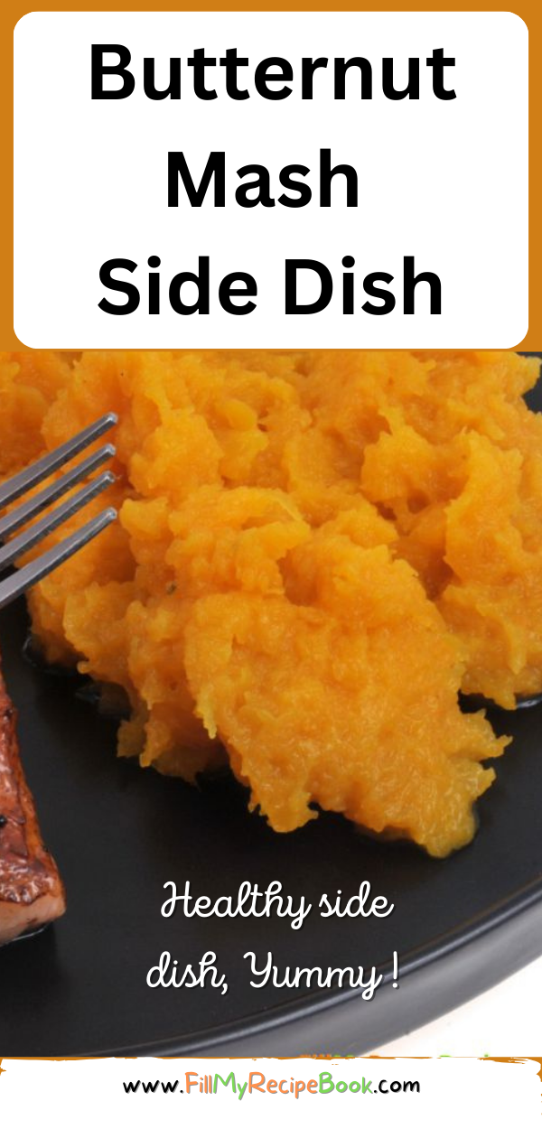 A healthy Butternut Mash Side Dish Recipe idea to create. Organic butternut squash cooked on the stove top with brown sugar and cinnamon.