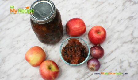 Easy Bottled Sweet Apple chutney Recipe. Homemade bottled or canned apple chutney When life gives you apples in apple season.