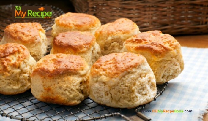 Easy Plain Scone Recipe. The best simple basic recipe mix that make the best delicious tea time snack or dessert with jam and cream.