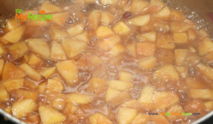 Tasty Homemade Pear Chutney Recipe. An easy basic recipe idea for the best canned or bottled fresh apple and pear chutney to store.