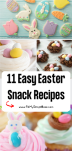 11 Easy Easter Snack Recipes ideas. Make homemade snacks and traditional treats with some cakes and pavlova adding decoration with sweets.