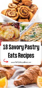 18 Savory Pastry Eats Recipes idea. Pastries that include dough for snacks, pizza, buns, rolls and other dishes with savory fillings.