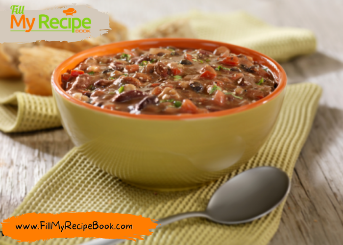 3 Bean Chili Soup in Instant Pot recipe. This easy and healthy vegetarian chili soup is a winter meal, add meat for a versatile soup.