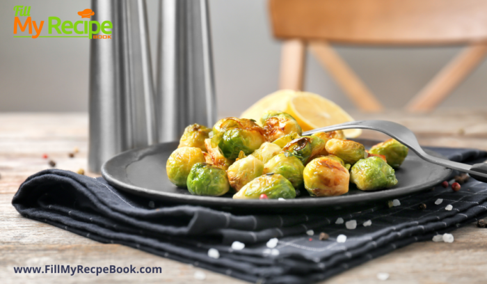 Easy Roasted Brussel Sprouts for a warm side dish that is so easy to roast with just only three ingredients and your oven.