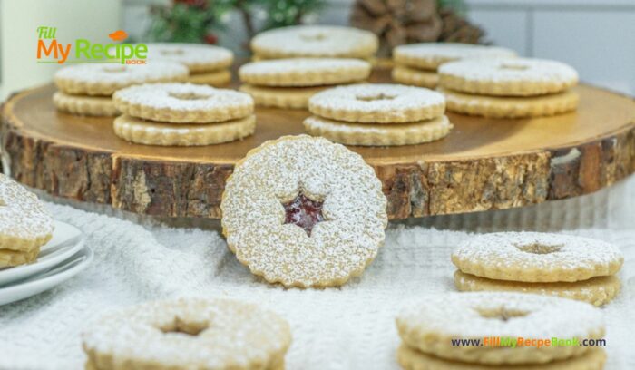 Homemade Linzer Raspberry Jam Cookies treats combine rich buttery goodness with a hint of almond, filled with raspberry jam for holidays.