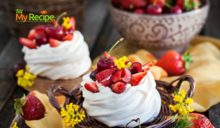 Mini Berry Pavlova Twirls. An amazing Easy dessert to make for an occasion or just special treat with fresh fruits and berries.