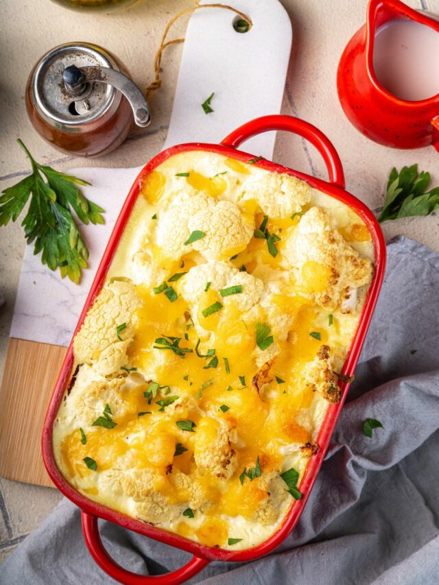 Loaded Cheesy Cauliflower Casserole (5)