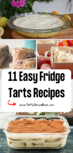 11 Easy Fridge Tarts Recipes ideas. Quick No Bake desserts with yogurt or condensed milk, coconut cream or pineapple, and marshmallows.