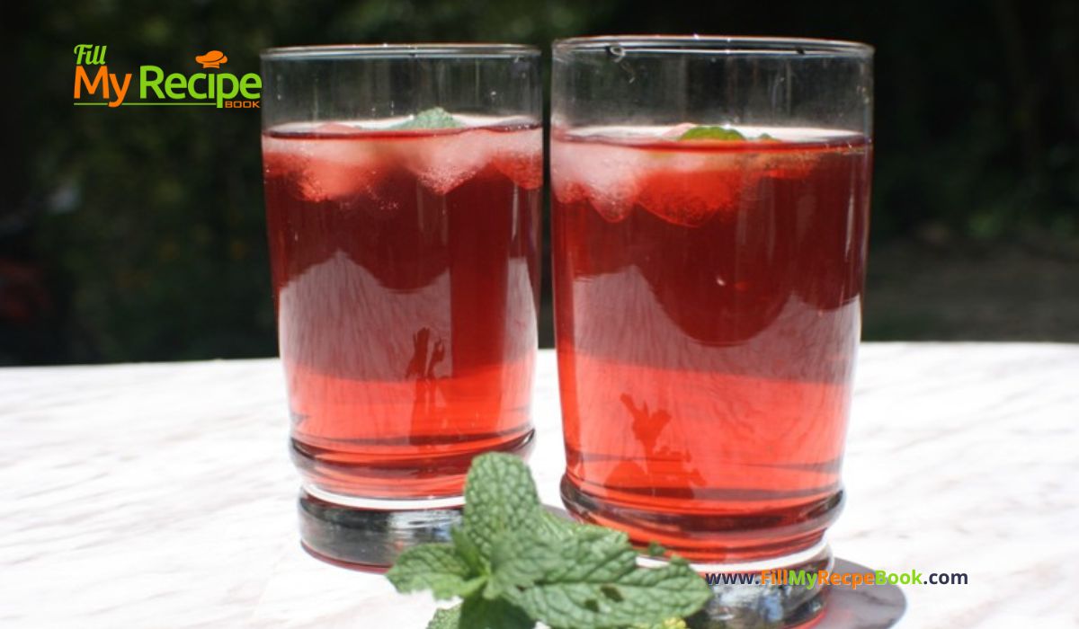 Simple Fruity Iced Tea Recipe made with tropical red fruit tea. Simply brew with an ice tea maker or leave the tea bags to draw its easy.