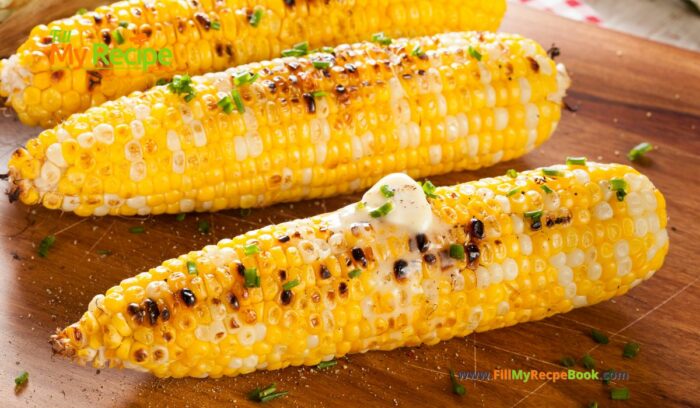 Grilled Corn on a Braai or Barbecue recipe idea for a side dish. Mielies is what the traditional South African call it eaten with butter.