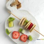 Mini Nutella Pancakes and Fruit Skewers recipe idea. An easy breakfast or brunch even kids can put together for special occasions.