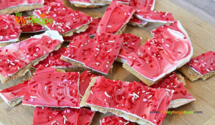 Saltine Cracker Toffee Candy recipe. Easy tasty toffee crack candy treat to make and share on Valentines day or other holidays, with family.