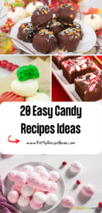 20 Easy Candy Recipes Ideas to create. The best Valentines day or Christmas snacks, quick homemade sweet treats for kids and parties.