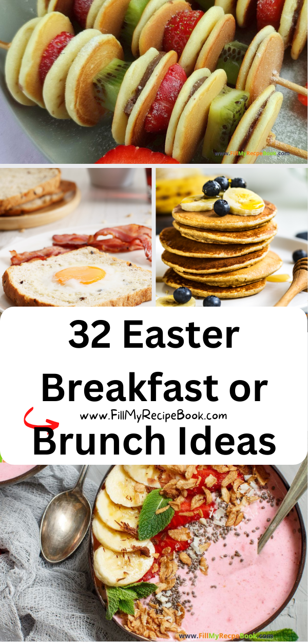32 Easter Breakfast or Brunch Ideas. Traditional make ahead or casserole recipes for Good Friday and Easter Sunday morning for the family.