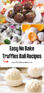 Easy no bake Truffles Ball Recipes ideas to create. Homemade snacks that are made with chocolate, oreo cookies, raspberry and blueberries.