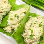 Keto Avocado Chicken Salad Recipe. A healthy simple protein filled chicken lettuce wrap for a meal for lunch or supper for family.
