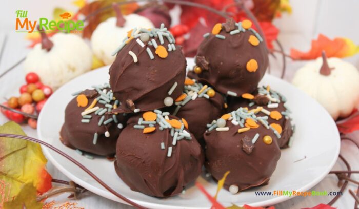 Easy No Bake Oreo Truffle Balls Recipe idea to create with just 4 ingredients. Cream Cheese and chocolate snack for a dessert or appetizer. Easily formed into an Easter egg and decorated for Easter.