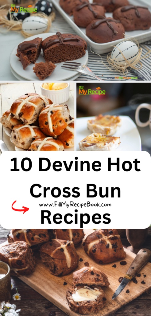 10 Devine Hot Cross Bun Recipes ideas to create. Easy chocolate chip or traditional easter buns for treats or snacks, and bread machine ideas.